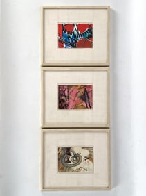 CONTEMPORARY ABSTRACT MIXED MEDIA PAINTINGS