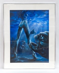"PIRANHA" THE MOVIE PAINTING
