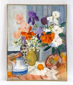 ALICE G. NEAMAN 20TH C. STILL LIFE O/C PAINTING
