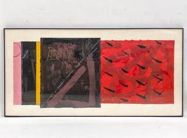 LARGE CONTEMPORARY MIXED MEDIA ON PAPER
