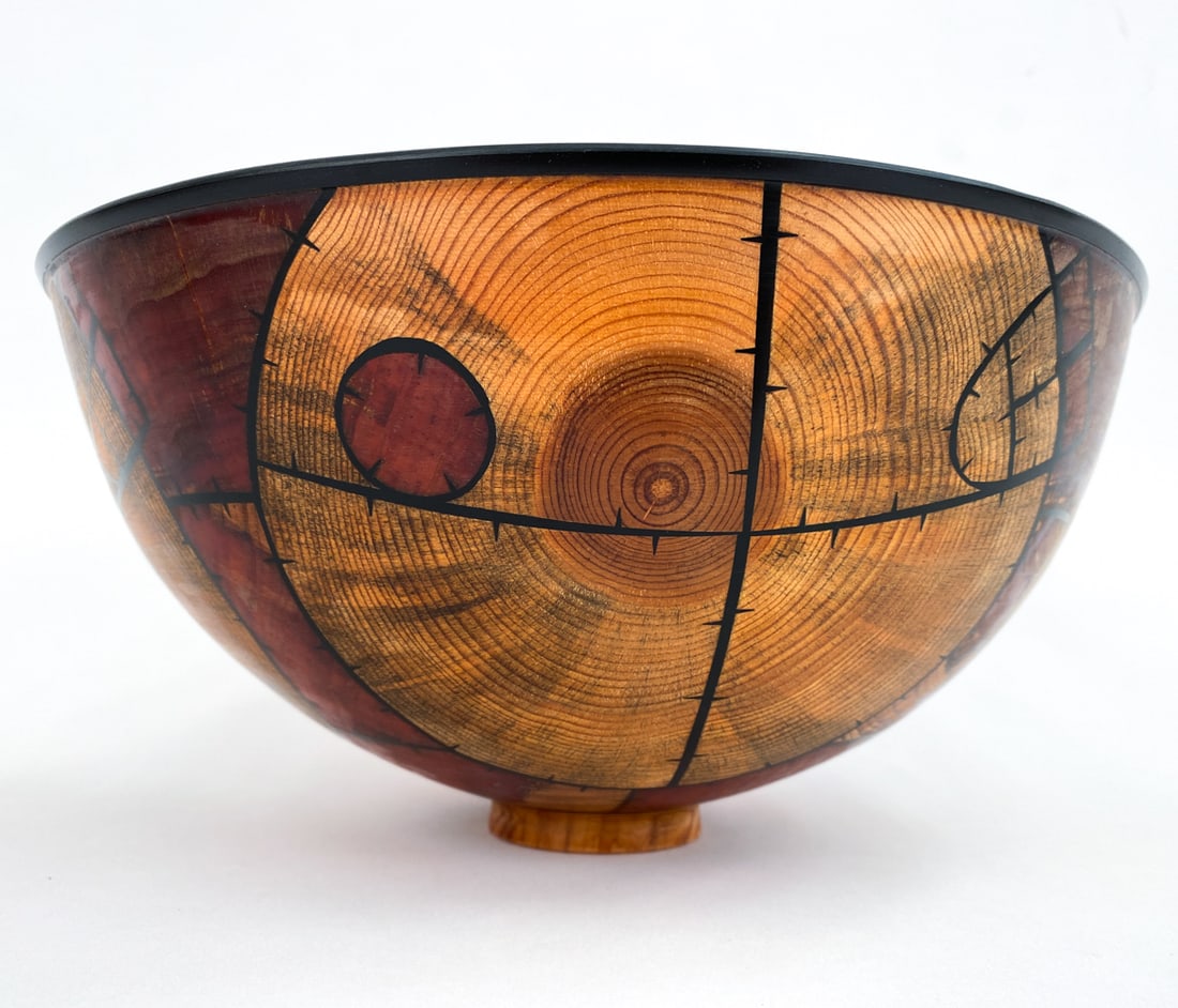 GIANFRANCO ANGELINO TURNED WOOD BOWL (1 of 8)