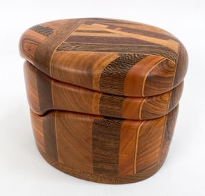 TERRY P. EVANS CRAFT WOODEN BOX