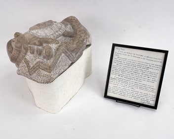 CLIFF FRAGUA CARVED STONE TURTLE SCULPTURE
