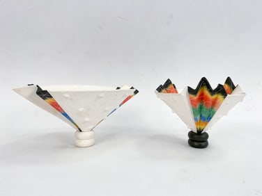 A. HYLANDS MEMPHIS STYLE STUDIO CERAMIC BOWLS