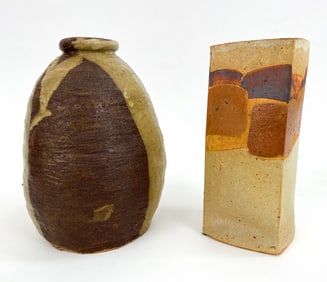 CHARLES HALLING STUDIO POTTERY VASES