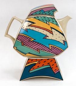 DOROTHY HAFNER FOR ROSENTHAL FLASH TEAPOT W/ STAND