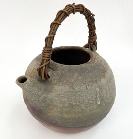 20TH CENTURY JAPANESE CERAMIC MOON TEA POT