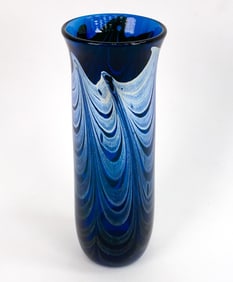 LARRY LIVOLSI STUDIO ART GLASS VASE