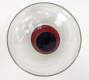 MID-CENTURY STUDIO ART GLASS BOWL