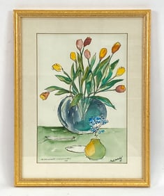 HANK LAVENTHOL (1927-2001) STILL LIFE WATERCOLOR