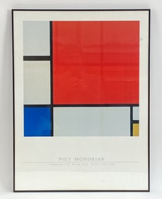 PIET MONDRIAN RED BLUE & YELLOW POSTER