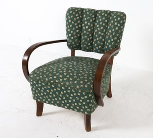 JINDRICH HALABALA STYLE ART DECO LOUNGE CHAIR
