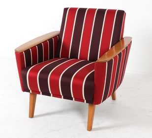SCANDINAVIAN BEECH COCKTAIL CHAIR C. 1960S