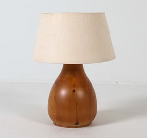 SWEDISH PINE TABLE LAMP C. 1970S
