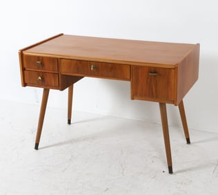 GERMAN WALNUT WRITING DESK C. 1960S