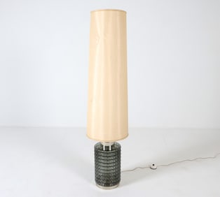 DUTCH GLASS TABLE LAMP C. 1960S