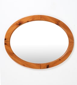 SWEDISH PINE WALL MIRROR C. 1970S