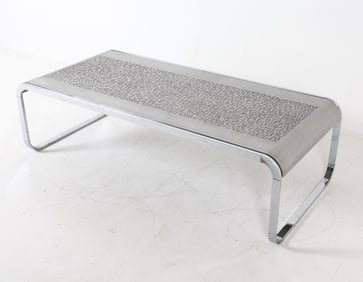HEINZ LILIENTHAL STEEL & ALUMINUM COFFEE TABLE