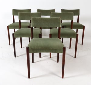 (6) AKSEL BENDER MADSEN ROSEWOOD DINING CHAIRS