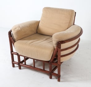 DUTCH BAMBOO LOUNGE CHAIR C. 1970S