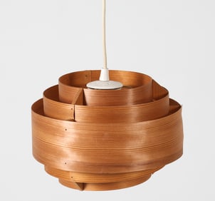 HANS AGNE JAKOBSSON PINE VENEER PENDANT LIGHT