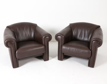PAIR OF 'AMPIEZZA' LOUNGE CHAIRS BY BRUHL C. 1980S