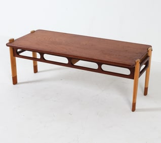 WILLIAM WATTING FOR SCANFLEX TEAK COFFEE TABLE