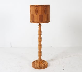 SWEDISH PINE FLOOR LAMP C. 1960S