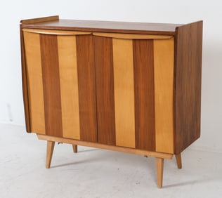 GERMAN BEECH & OAK CABINET C. 1960'S