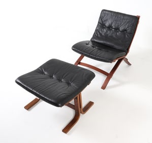 INGMAR RELLING STYLE LOUNGE CHAIR & OTTOMAN