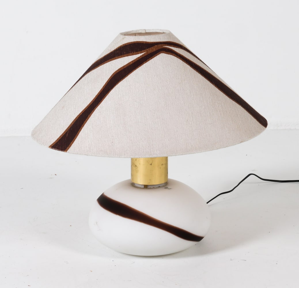 TEMDE SWISS ART GLASS TABLE LAMP C. 1960S (1 of 13)