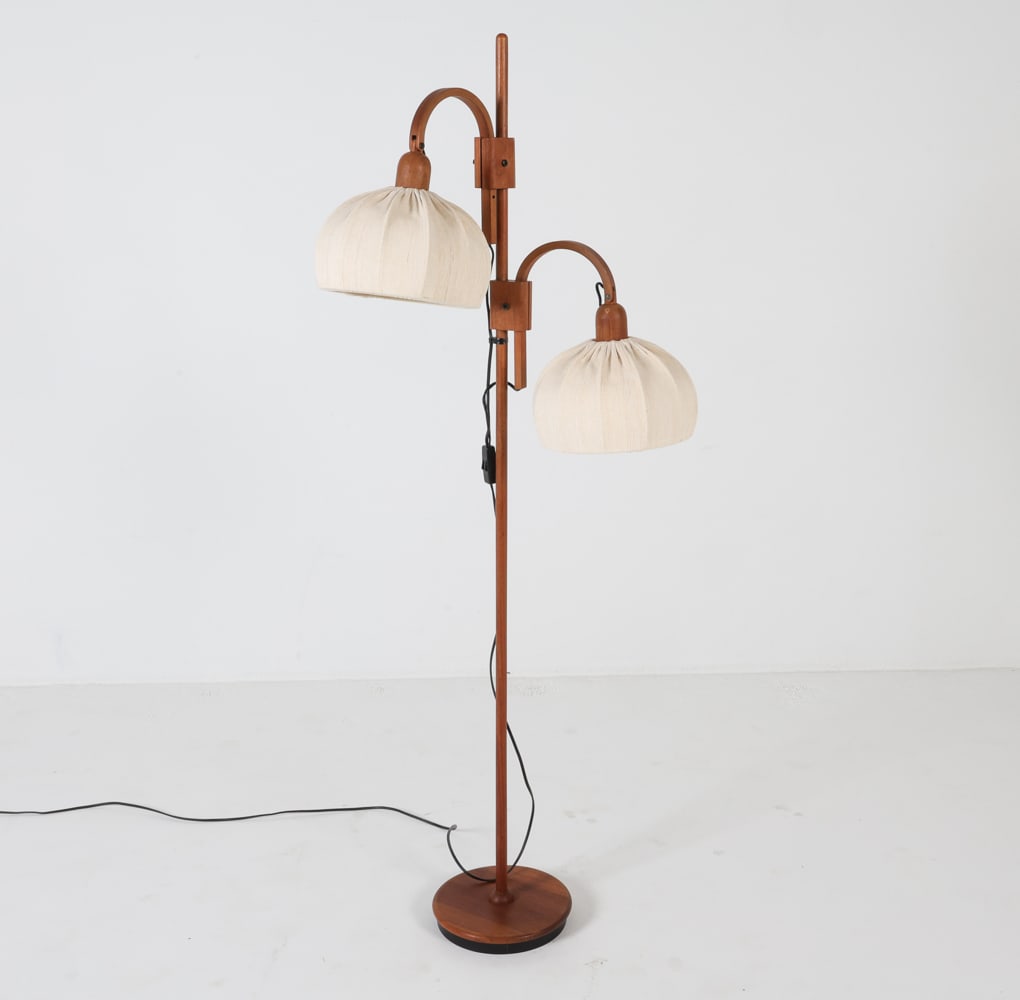 DANISH TEAK DOMUS FLOOR LAMP C. 1970S (1 of 14)