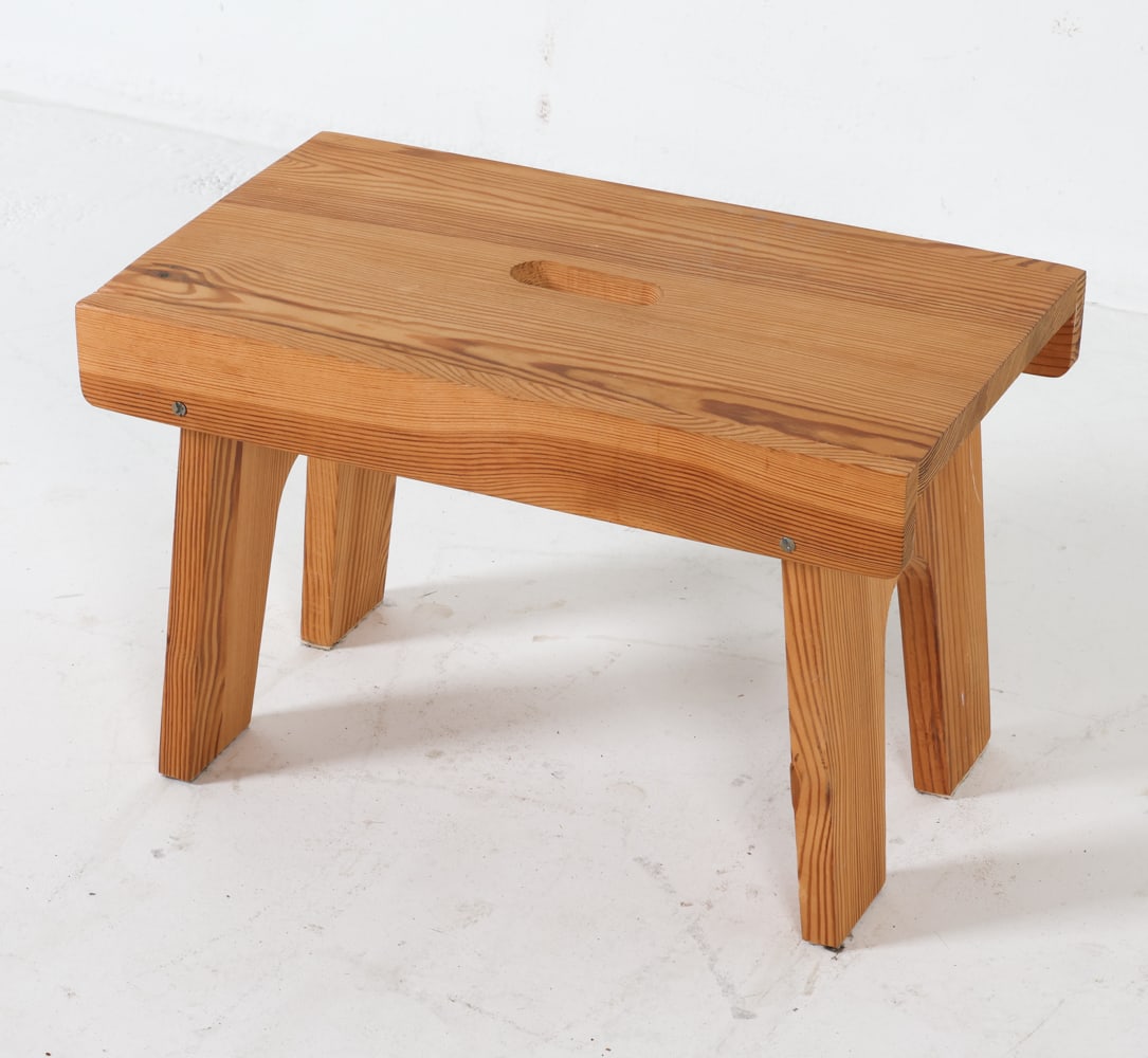FINNISH PINE FOOTSTOOL C. 1960'S (1 of 12)