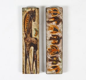 HELMUT SCHAFFENACKER CERAMIC TILE ART C. 1970S