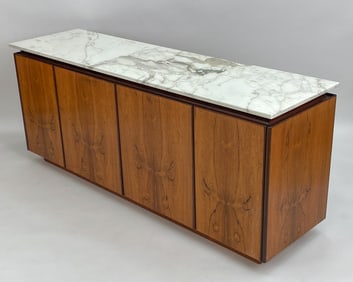 ROSEWOOD & MARBLE SIDEBOARD