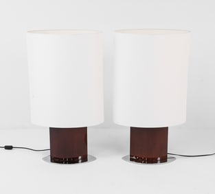 ITALIAN DESIGNER BOAT SHAPE TABLE LAMPS