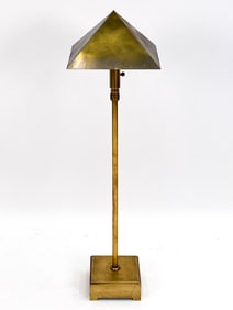 CHAPMAN BRASS PYRAMID FLOOR LAMP C. 1970S