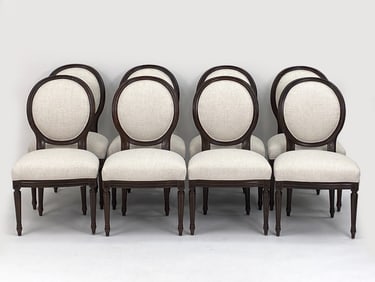 (8) VANGUARD FURNITURE BALLOON BACK DINING CHAIRS