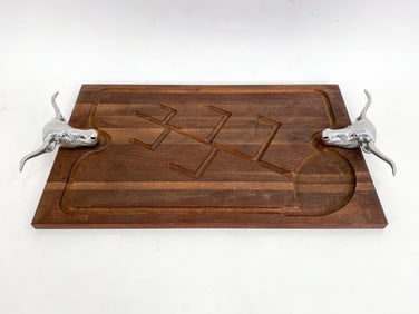 BRUCE FOX LONGHORN MEAT CARVING BOARD