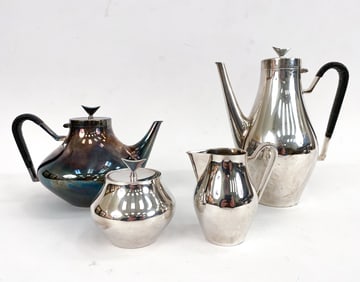REED & BARTON DENMARK SILVER TEA & COFFEE SERVICE