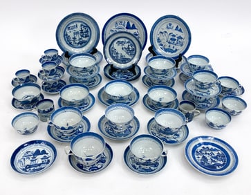 CHINESE BLUE & WHITE TEA PORCELAIN