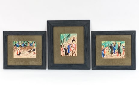 HAITIAN WATERCOLORS BY G. ANDRE
