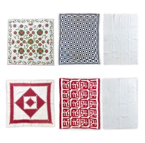 GROUPING OF HAND-MADE QUILTS