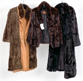 VINTAGE MINK FUR COAT GROUPING