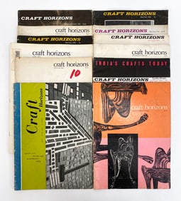 (12) ISSUES OF CRAFT HORIZONS, 1956-1974