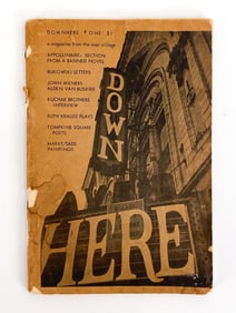"DOWN HERE" EAST VILLAGE NYC SIGNED MAGAZINE
