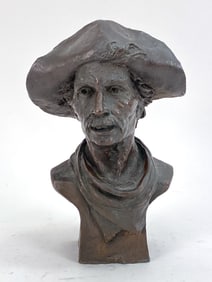 GREG GLASSON (SOUTH AFRICAN, B. 1950) BRONZE BUST