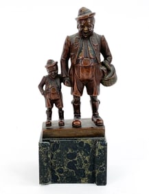 FRANZ HERLINGER (19TH/20TH C.) BRONZE SCULPTURE