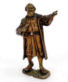 MINIATURE BRONZE SCULPTURE OF MOSES