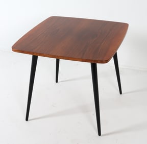 POLISH MAHOGANY SIDE TABLE C. 1970S